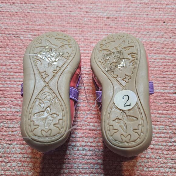 NWOT Ositos Pink and Purple Ballet Flats baby shoes - Picture 3 of 5